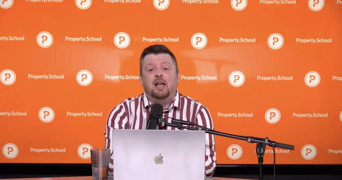 Adam Slee teaching inside Property School